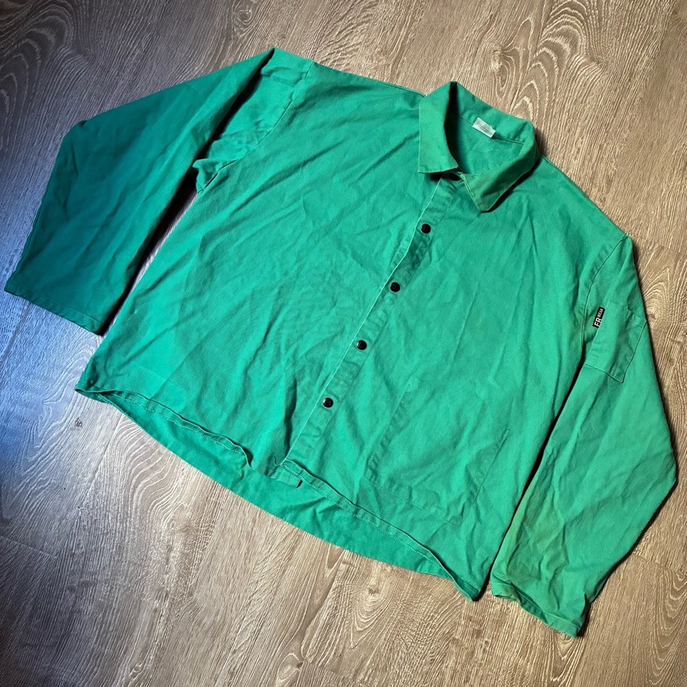 Black Stallion FR Work Shirt 2XL – Mint Green Flame-Resistant Cotton